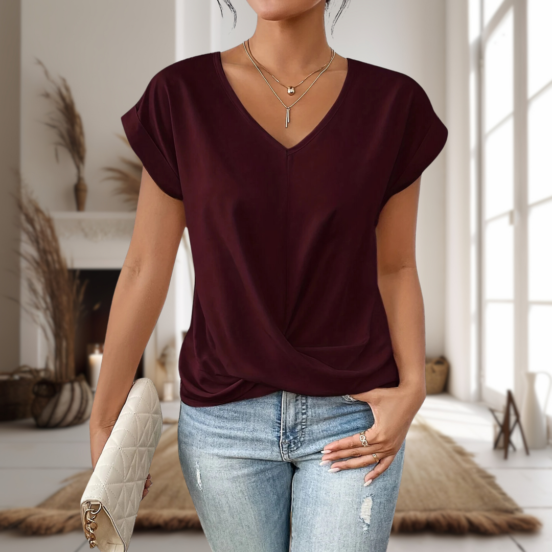 Women’s Casual Sweetheart Neck T-Shirt