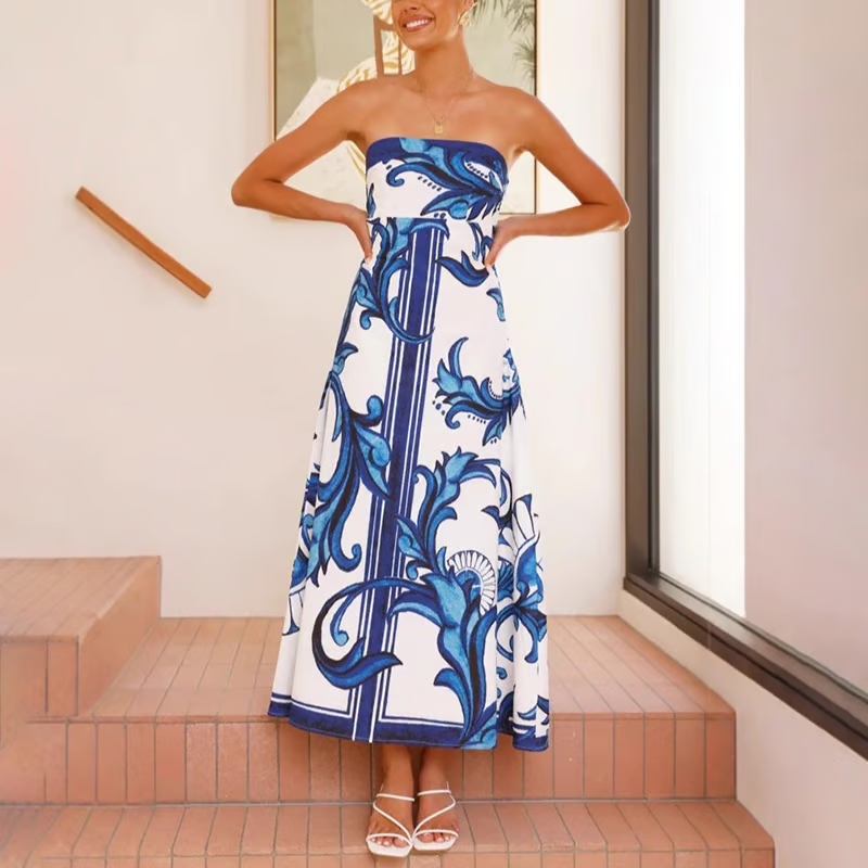 Women’s Wedding Guest Floral Summer Midi Dress